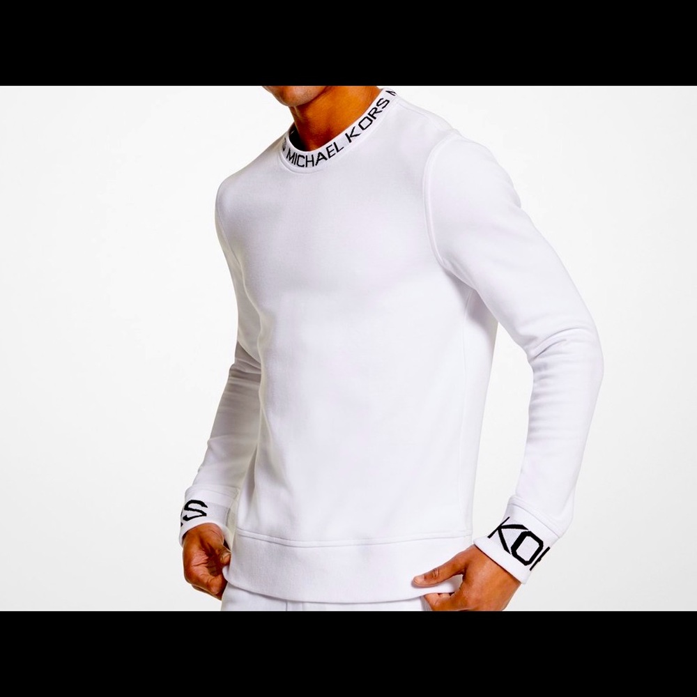 Michael Kors logo pullover (M) like new without tags.